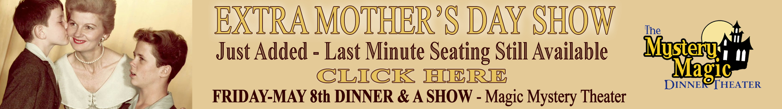 Beaver Wally and June Cleaver for Mothers Day Special FRIDAY ADDED copy The Mystery & Magic Dinner Theater